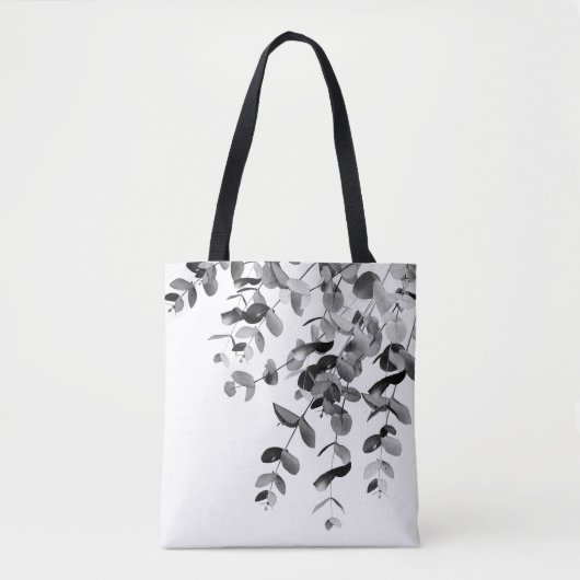 Eucalyptus Black & White Delight #1 #foliage #art Tote Bag (Voorkant)
