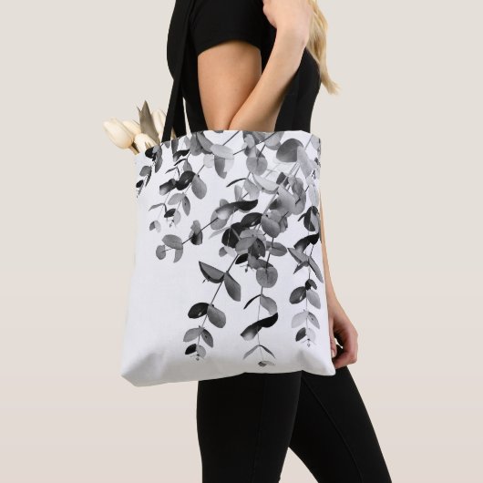 Eucalyptus Black & White Delight #1 #foliage #art Tote Bag (Dichtbij)