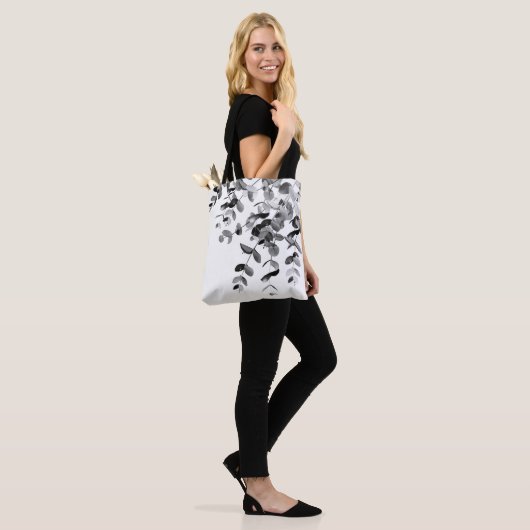 Eucalyptus Black & White Delight #1 #foliage #art  Tote Bag (Op model)