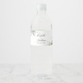 Eucalyptus blad bruiloft water fles labels waterfles etiket (Voorkant)