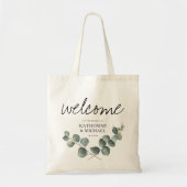 Eucalyptus blad bruiloft welkom gunst tote bag (Voorkant)