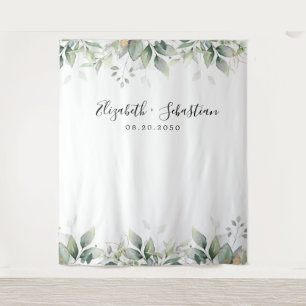 Eucalyptus blad groen bruiloft achtergronden wandkleed