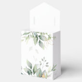 Eucalyptus blad groen bruiloft bedankdoosjes (Geopend)