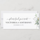 Eucalyptus blad groen bruiloft hoofd tafel teken (Voorkant)