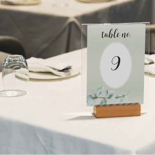 Eucalyptus blad groen bruiloft kaart