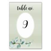 Eucalyptus blad groen bruiloft kaart (Voorkant)