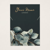 Eucalyptus blad ketting display kaart (Voorkant)