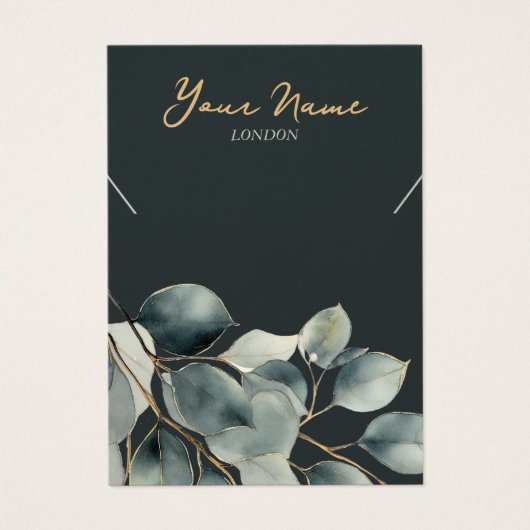 Eucalyptus  blad ketting display kaart (Voorkant)