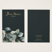 Eucalyptus blad oorbel display kaart (Voorkant /achterkant)