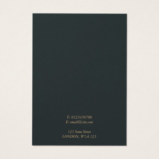 Eucalyptus blad oorbel display kaart (Achterkant)