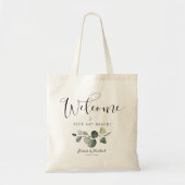 Eucalyptus blad welkomstgunst tote bag (Voorkant)