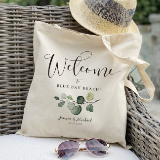 Eucalyptus blad welkomstgunst tote bag