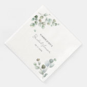 Eucalyptus Bladeren Bruidsborrel Servet (Hoek)