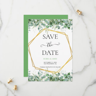 Eucalyptus Bladeren Bruiloft Save The Date