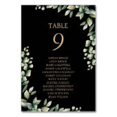 Eucalyptus Bladeren Elegante Tafelkaart Kaart (Achterkant)