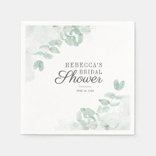 Eucalyptus Bladeren Groene Bruiloftsshower Papiere Servet