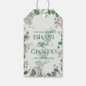 Eucalyptus Bladeren Groene Huwelijk Cadeaulabel (Voorkant)