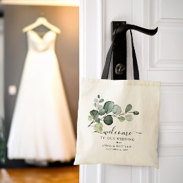 Eucalyptus Bladeren Groene Huwelijksbegroeting Tote Bag