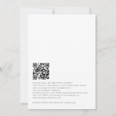 Eucalyptus Bladeren QR Code Script Trouwen Kaart (Achterkant)