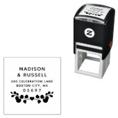 Eucalyptus Bladeren Retouradres Zelfinktende Stempel (In situ)