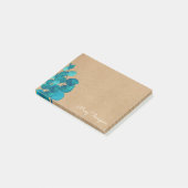 Eucalyptus Bladeren Rustieke Initiaal Naam Post-it® Notes (Schuin)