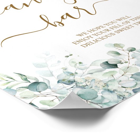 Eucalyptus Bladeren Snoepbar Shower Zing Poster (Hoek)