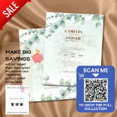 Eucalyptus Bladeren Trouw Uitnodigingen Digitaal Flyer