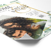 Eucalyptus Bladeren TROUWEN Groene decoratie GOUD  (Hoek)