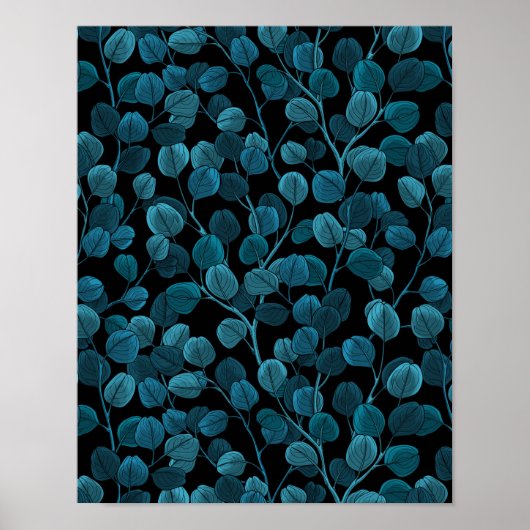 eucalyptus_blauw poster (Voorkant)