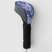 Eucalyptus Blauwe En Roze Grevillea Golfheadcover (Schuin)