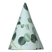 Eucalyptus Bliss: Turquoise Waterverf. Feesthoedjes (Rechts)