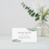 Eucalyptus Bloem Distributeur Etherische Oliën Visitekaartje (Staand voorkant)