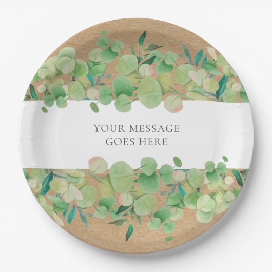 Eucalyptus Bloem Papieren Bordje (Voorkant)