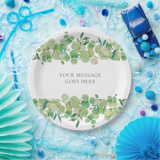 Eucalyptus Bloem Papieren Bordje (Feest)
