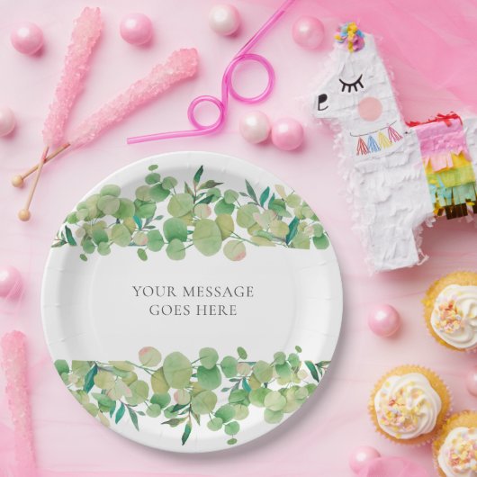 Eucalyptus Bloem Papieren Bordje (Feest)