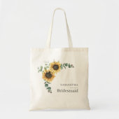 Eucalyptus Bloem Zonneschijn Bruidsmeisje Favor Tote Bag (Voorkant)