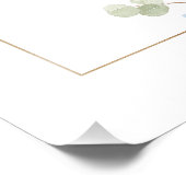 Eucalyptus Bloemen Blauwe Engel Doop Gebed Foto Afdruk (Hoek)