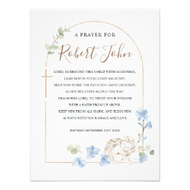 Eucalyptus Bloemen Blauwe Engel Doop Gebed Foto Afdruk