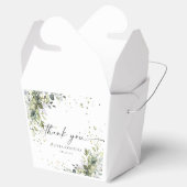 Eucalyptus Bloemen Groen Baby shower Favor Box Bedankdoosjes (Geopend)