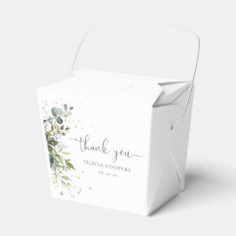 Eucalyptus Bloemen Groen Baby shower Favor Box Bedankdoosjes