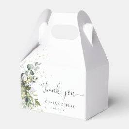 Eucalyptus Bloemen Groen Baby shower Favor Box Bedankdoosjes