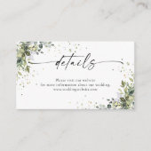 Eucalyptus Bloemen groen Details Behuizing Kaart (Voorkant)