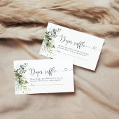 Eucalyptus Bloemen Groene Luier Raffle Informatiekaartje