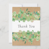 Eucalyptus Bloemen Groene Planten Rustige Kraft Be Bedankkaart (Voorkant)