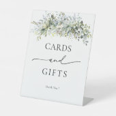 Eucalyptus Bloemen Kaarten en geschenken teken Reclamebord Met Voetstuk (Voorkant)