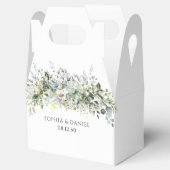Eucalyptus Bloemen Trouwceremonie Favor Box Bedankdoosjes (Geopend)