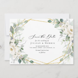 Eucalyptus bloemenbewaar de datum uitnodiging