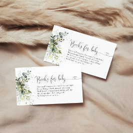 Eucalyptus bloemengroen boeken voor Baby Informatiekaartje