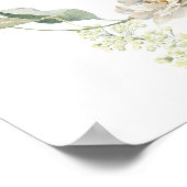 Eucalyptus Bloemenkrans Trouw Zittijd Grafiek Poster (Hoek)