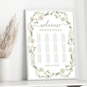 Eucalyptus Bloemenkrans Trouw Zittijd Grafiek Poster